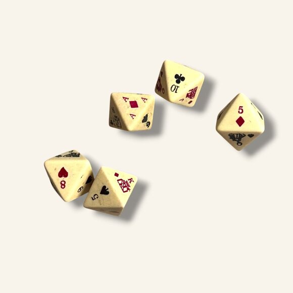 Marlboro Poker Dice With Black Leather Pouch & Instructions Vintage Game Set - Picture 4 of 7